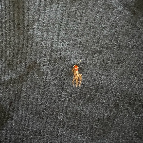 Polo Ralph Lauren Estate-Rib Quarter-Zip Pullover Gray size XXL - Picture 5 of 10